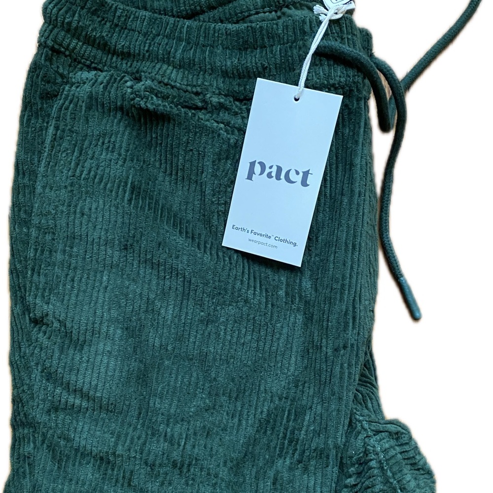 Pact Green Corduroy Pants